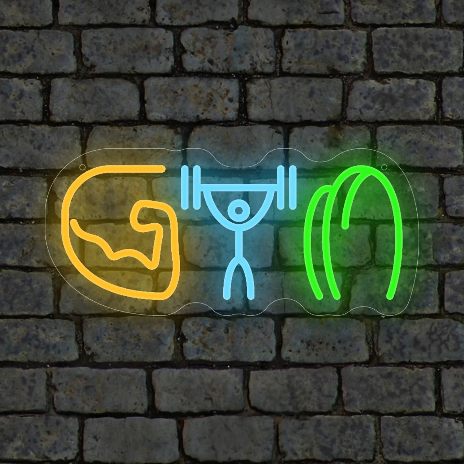 Home Gym Neon Sign - Enseigne néon de salle de sport,