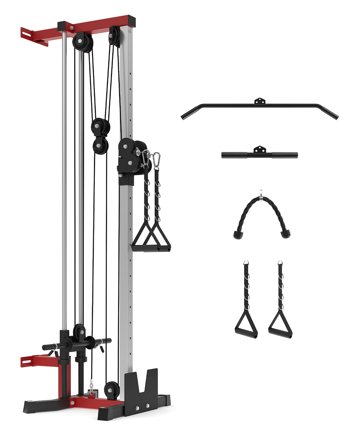 Lat Pulldown Cable - Machine à câbles murale à double