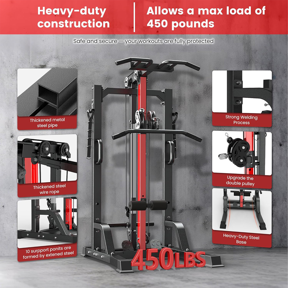 Machine de musculation Pooboo  - Leg Home Gym Workout avis et prix