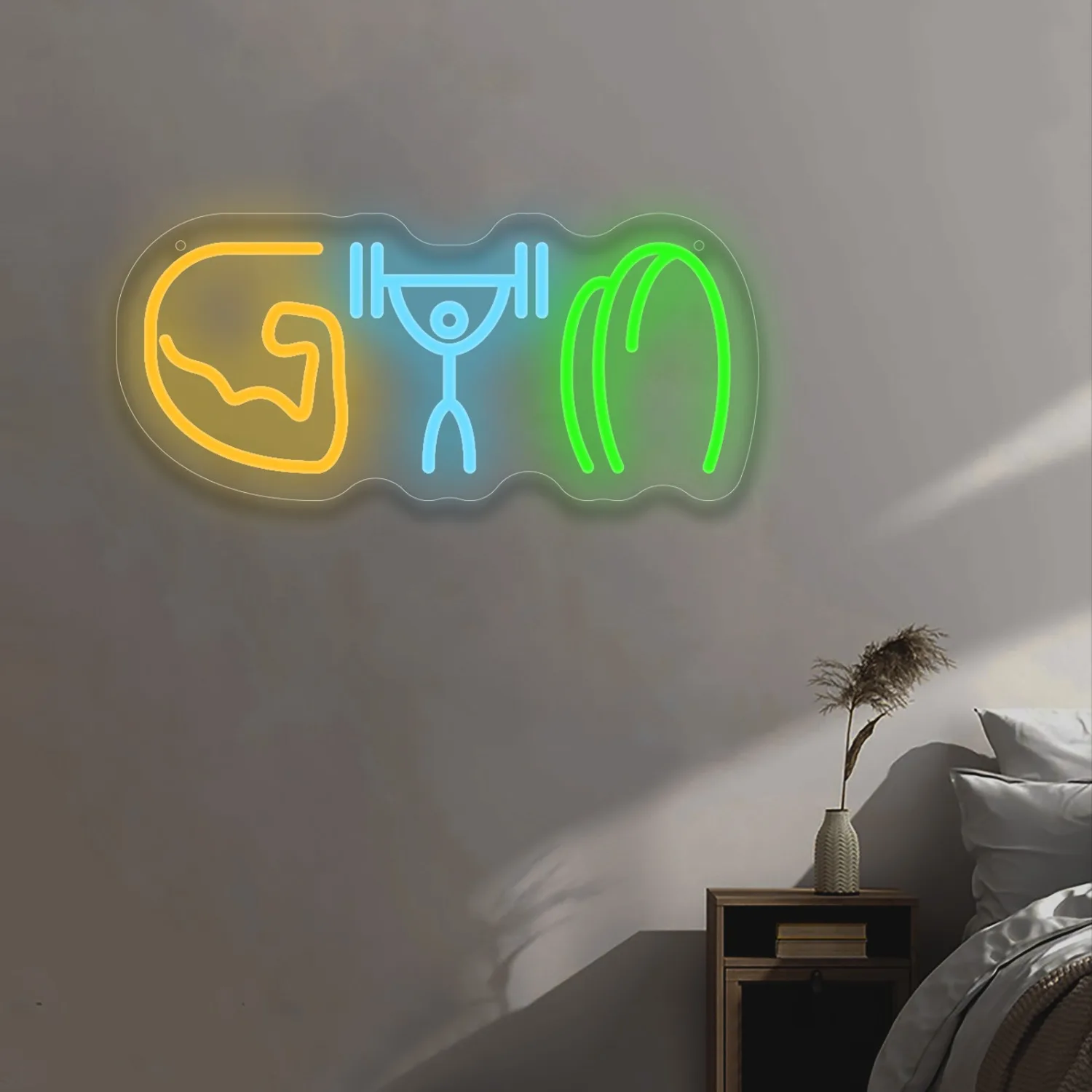 Enseigne néon de salle de spor - Home Gym Neon Sign avis et prix